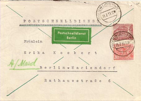 Postschnelldienst 1951