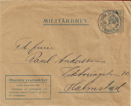 Militärbrev 16.2.35